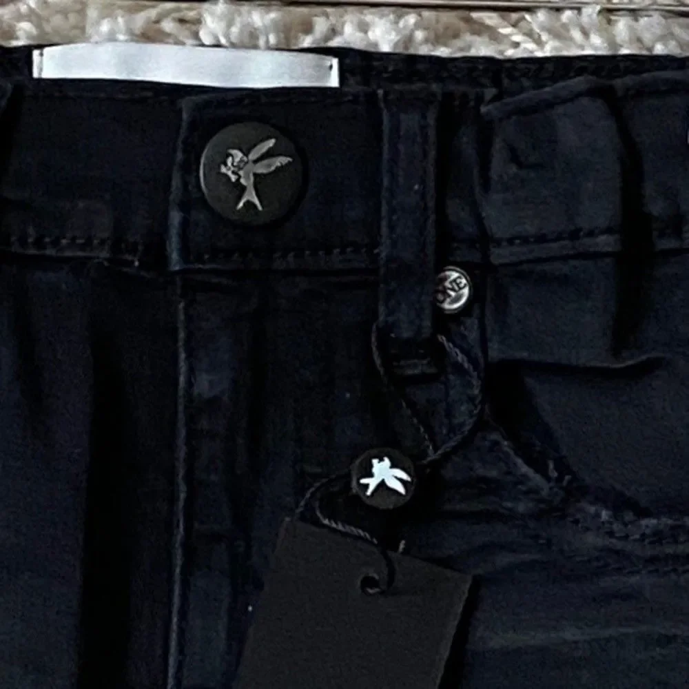 One Teaspoon Black Punk Jean Mini Skirt Size‎ 6-7